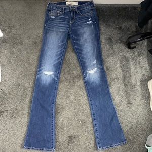 Abercrombie & Fit low rise boot cut skinny jeans